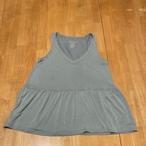 American Eagle Soft & Sexy Sueded Women’s XS Tank Top Green/Gray